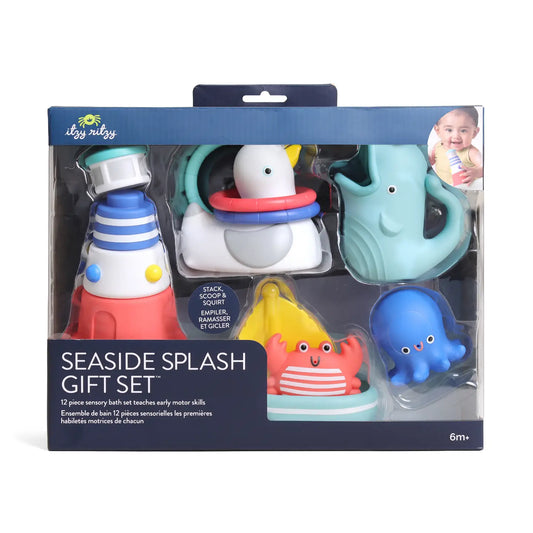Itzy Ritzy Seaside Splash Gift Set™ Bath + Water Toy