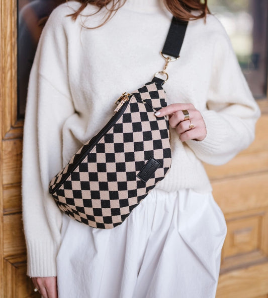 Avril Patterned Oversized Belt Bag