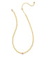 KENDRA SCOTT Abbie Gold Beaded Necklace in Azalea Illusion