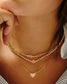 KENDRA SCOTT Abbie Gold Beaded Necklace in Azalea Illusion