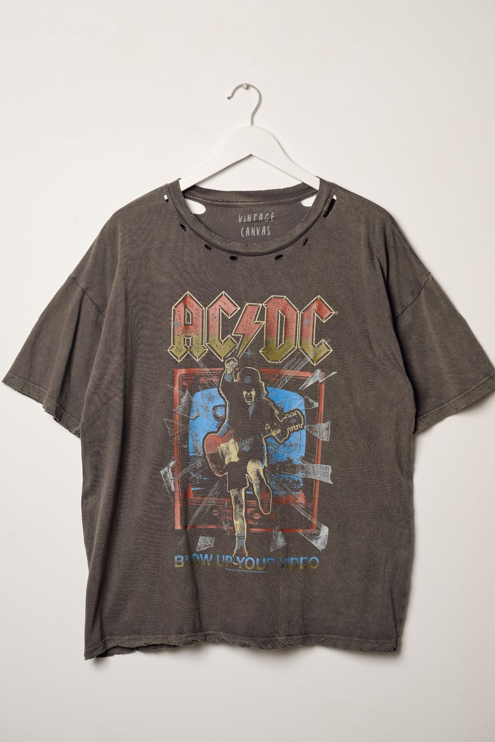 AC/DC Blow Up Your Video Vintage-Wash Graphic Tee