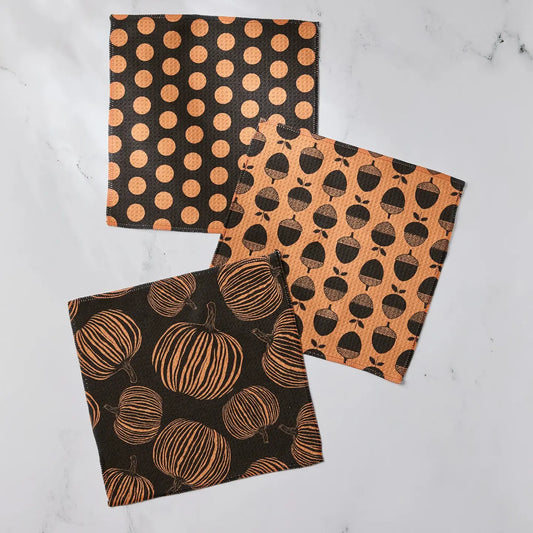 Geometry  Autumn Noir Dishcloth Set