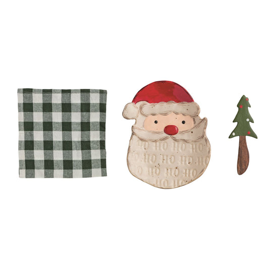 Santa Tray & Towel Set