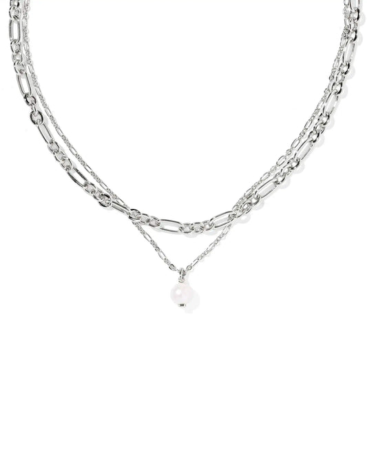 KENDRA SCOTT Ashton Silver Multi Strand Necklace
