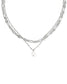 KENDRA SCOTT Ashton Silver Multi Strand Necklace