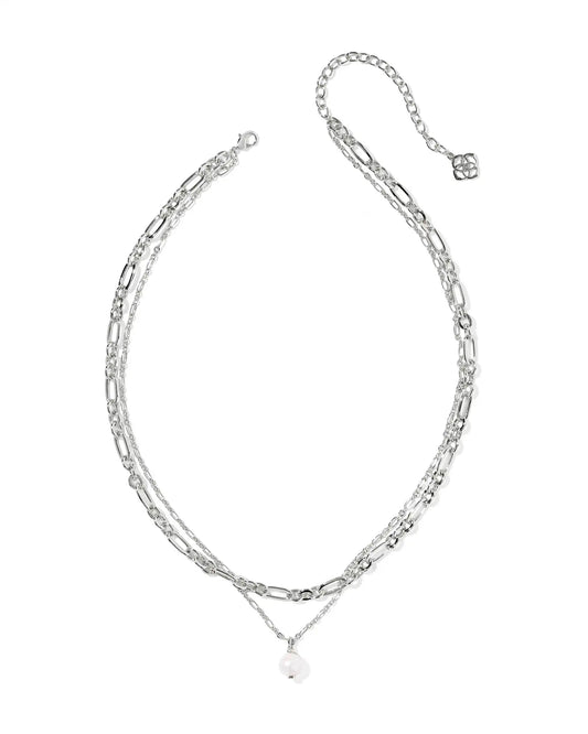 KENDRA SCOTT Ashton Silver Multi Strand Necklace
