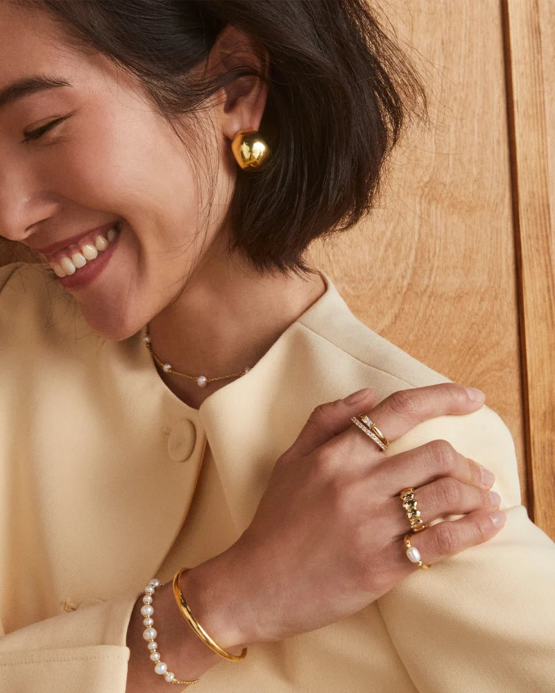 KENDRA SCOTT Kaitlin Gold Hoop Earrings
