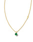 KENDRA SCOTT Maisie 18k Gold Vermeil Pendant Necklace in Green Onyx