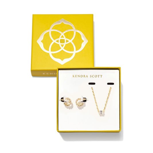 KENDRA SCOTT Cailin Crystal Gift Set - Gold White