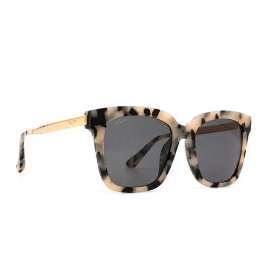 DIFF EYEWEAR BELLA CREAM TORTOISE + GREY