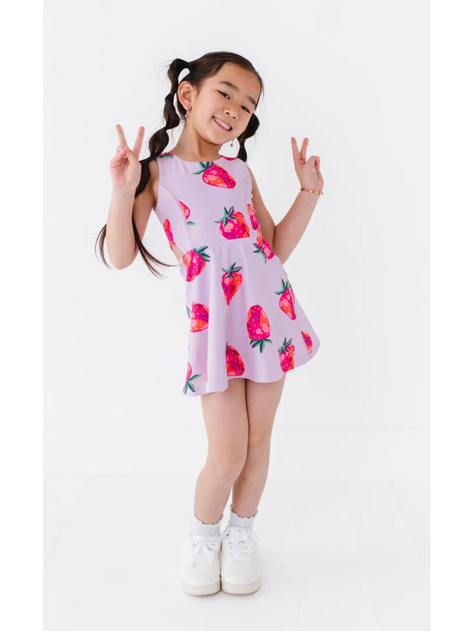 Strawberries Open Sides Dress (with Detached Shorts!)