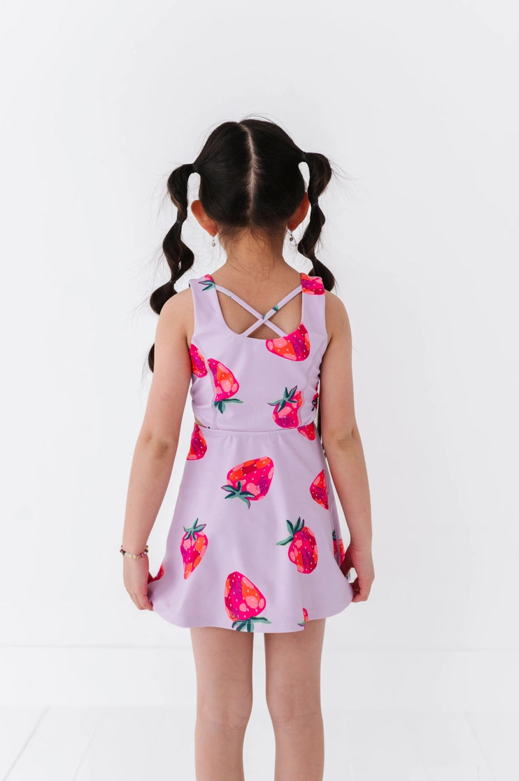 Strawberries Open Sides Dress (with Detached Shorts!)