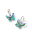 KENDRA SCOTT Bianca Butterfly Silver Huggie Earrings