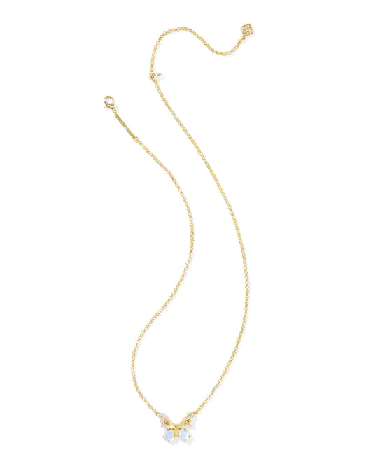 KENDRA SCOTT Bianca Butterfly Gold Short Pendant Necklace