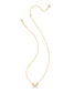 KENDRA SCOTT Bianca Butterfly Gold Short Pendant Necklace