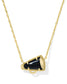 KENDRA SCOTT Cheer Gold Short Pendant Necklace