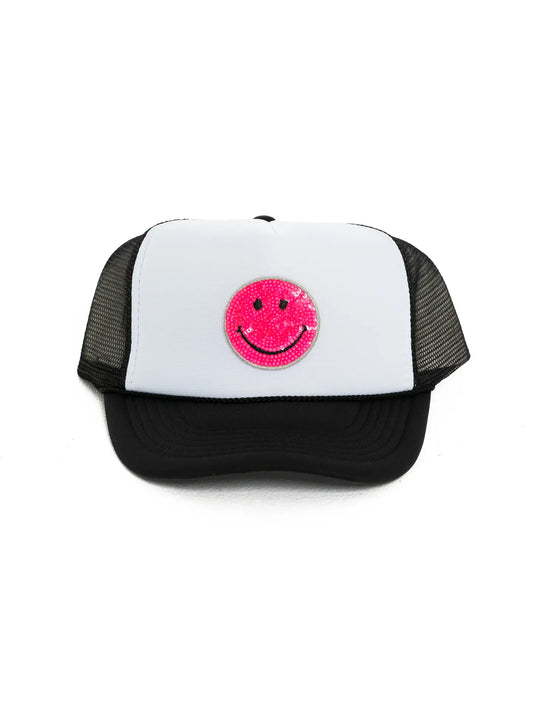 Trucker Hat w/ Happy Face Patch