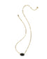 KENDRA SCOTT Elisa Enamel Frame Gold Paperclip Necklace