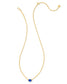 KENDRA SCOTT Cailin Gold Pendant Necklace in Blue Crystal