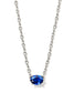 KENDRA SCOTT Cailin Silver Pendant Necklace in Blue Crystal