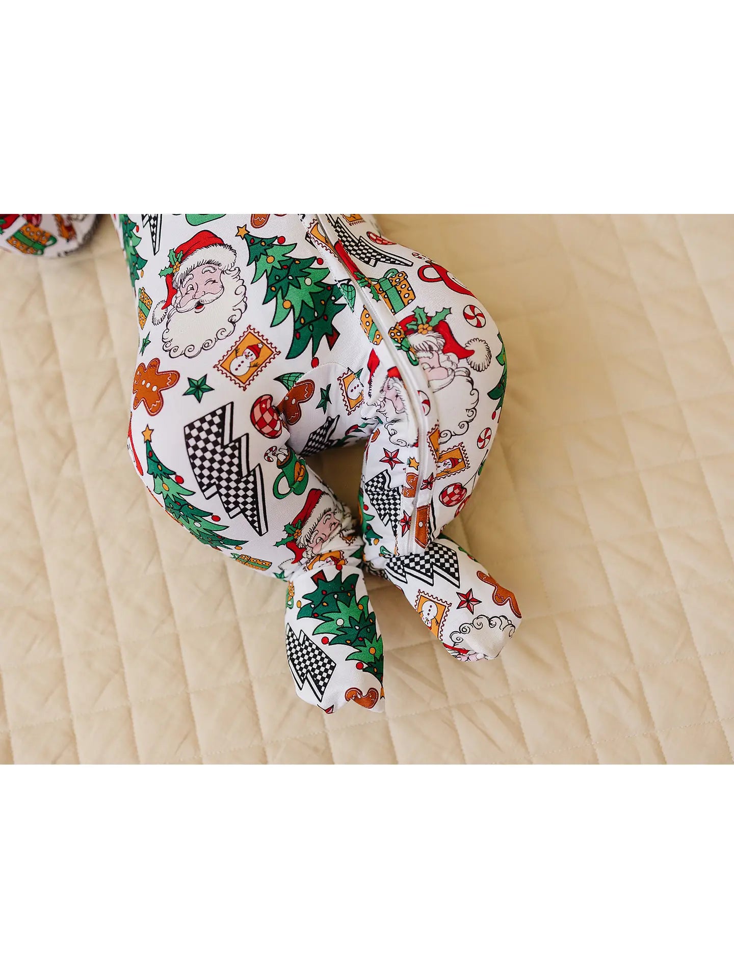 Bamboo Zip Romper | Christmas Vibes