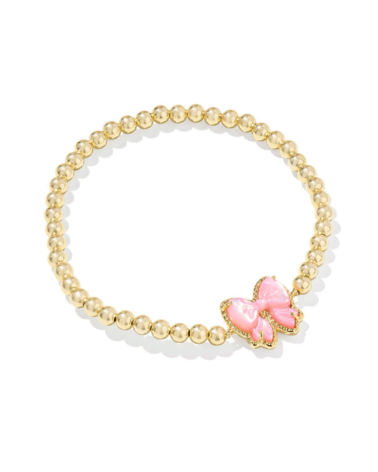 KENDRA SCOTT Haley Bow Gold Stretch Bracelet