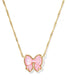 KENDRA SCOTT Haley Bow Gold Short Pendant Necklace
