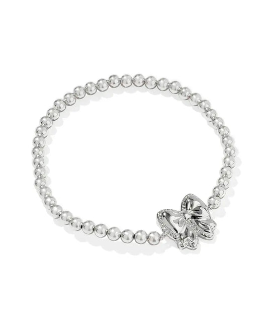 KENDRA SCOTT Haley Bow Silver Stretch Bracelet