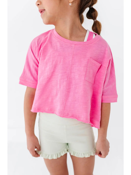 Berry Pink Boxy Crop