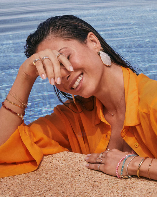 KENDRA SCOTT Sylvia Gold Stretch Bracelet