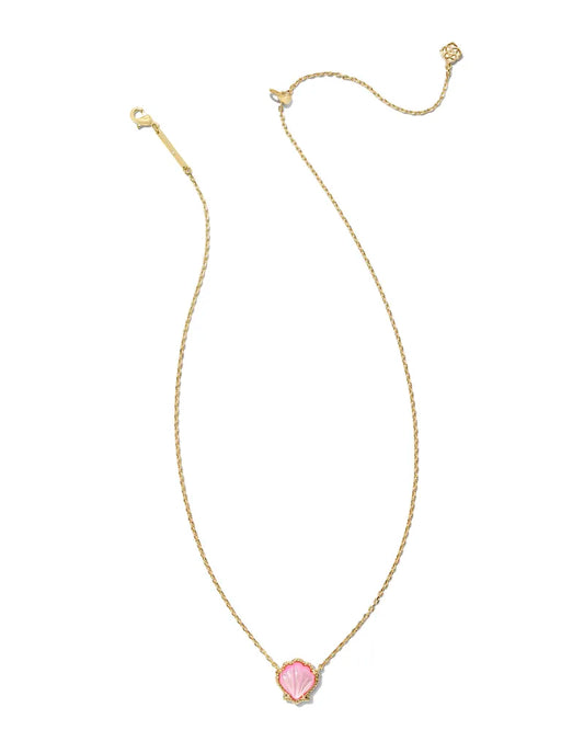 KENDRA SCOTT Brynne Shell Gold Short Pendant Necklace