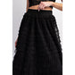 Cascading Tulle Mesh Tiered Max Skirt
