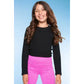 Ultra-Soft Ribbed Long Sleeve Fitted Tee