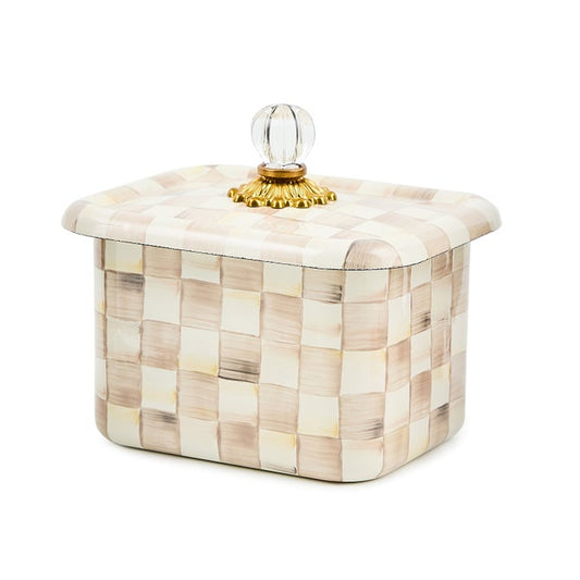 Mocha Check Recipe Box