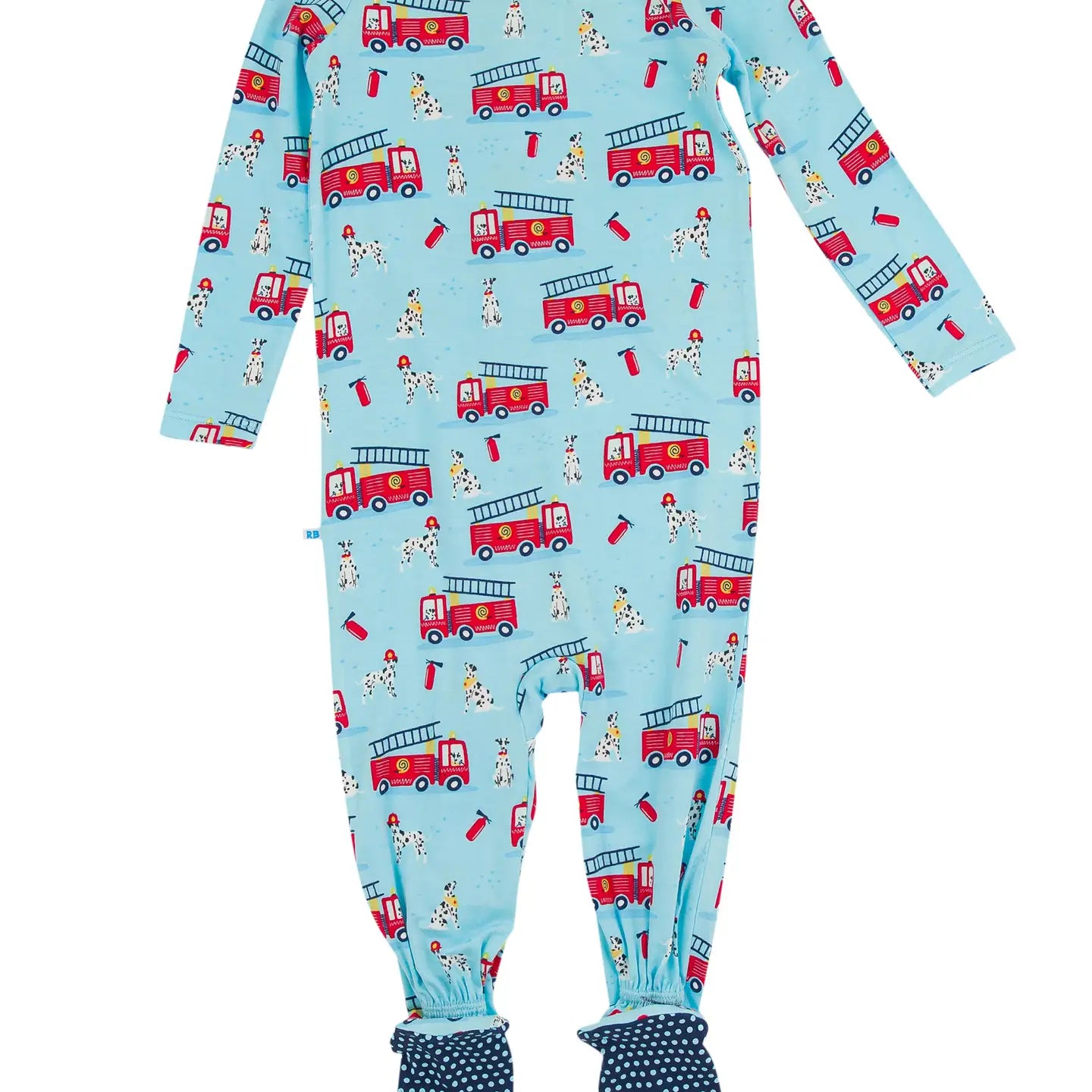 Baby Boys Paws To the Rescue Bamboo Viscose Footed One Piece Pajama