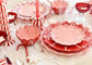 Coton Colors Provence Candy Cane Scallop Platter