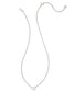 KENDRA SCOTT Cailin Silver Pendant Necklace in White Crystal