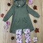 Cozy Woodland Hooded Tunic and Camouflage Legging Set