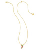 KENDRA SCOTT Candy Cane Gold Short Pendant Necklace
