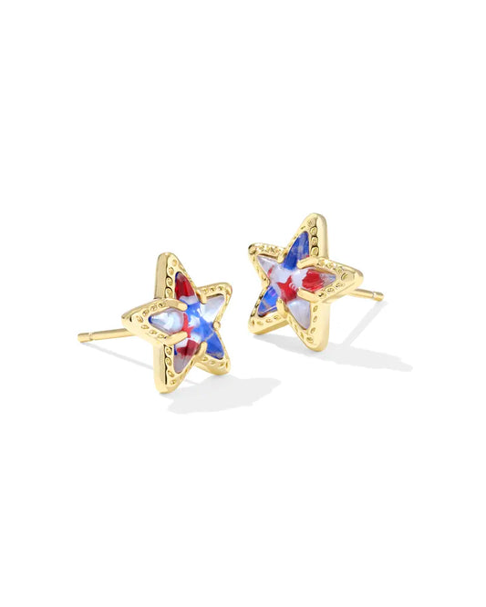 KENDRA SCOTT Cassidy Gold Stud Earrings