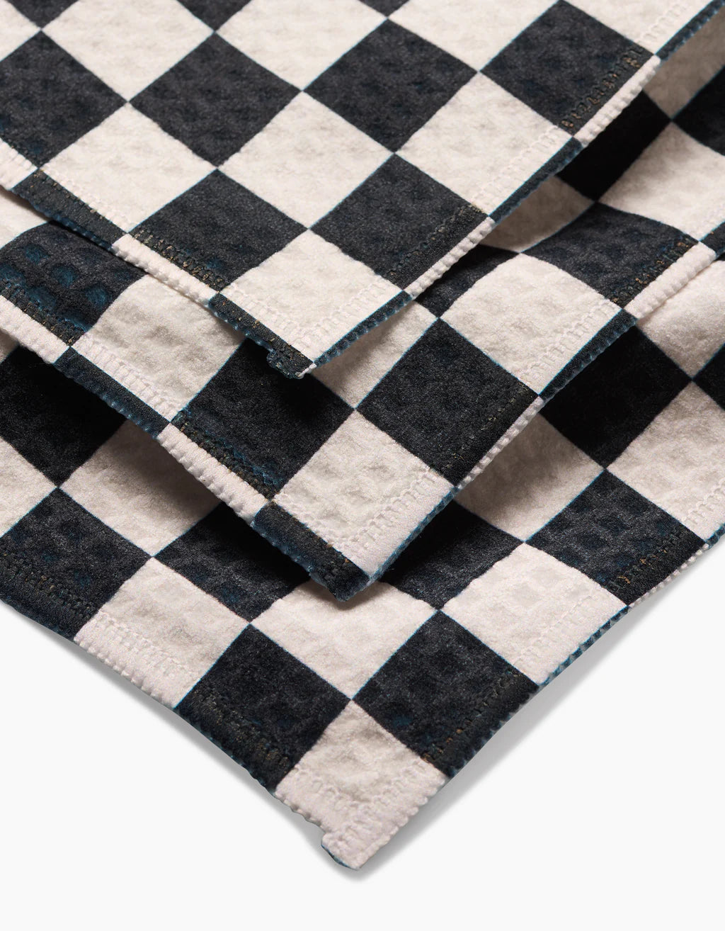 Geometry Checkered Luxe Washcloth Set