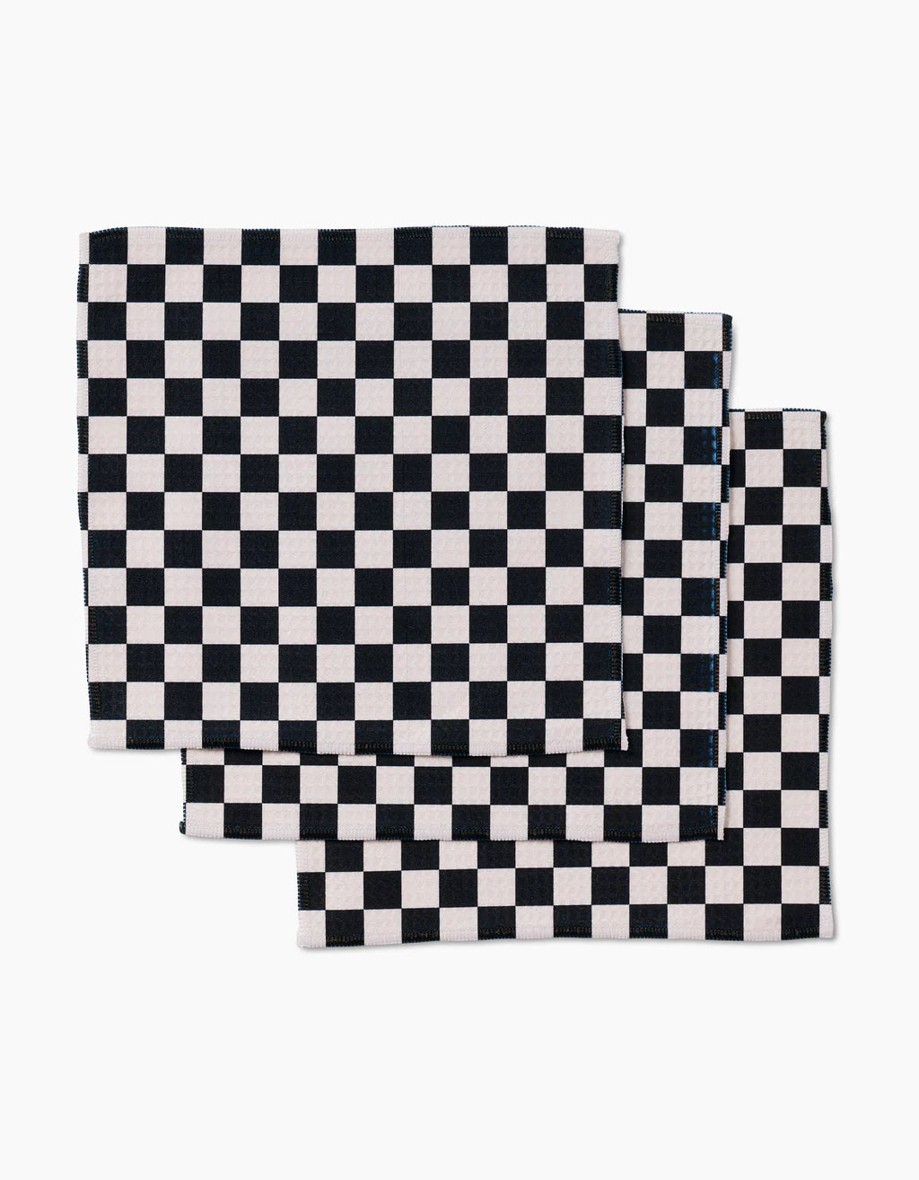 Geometry Checkered Luxe Washcloth Set