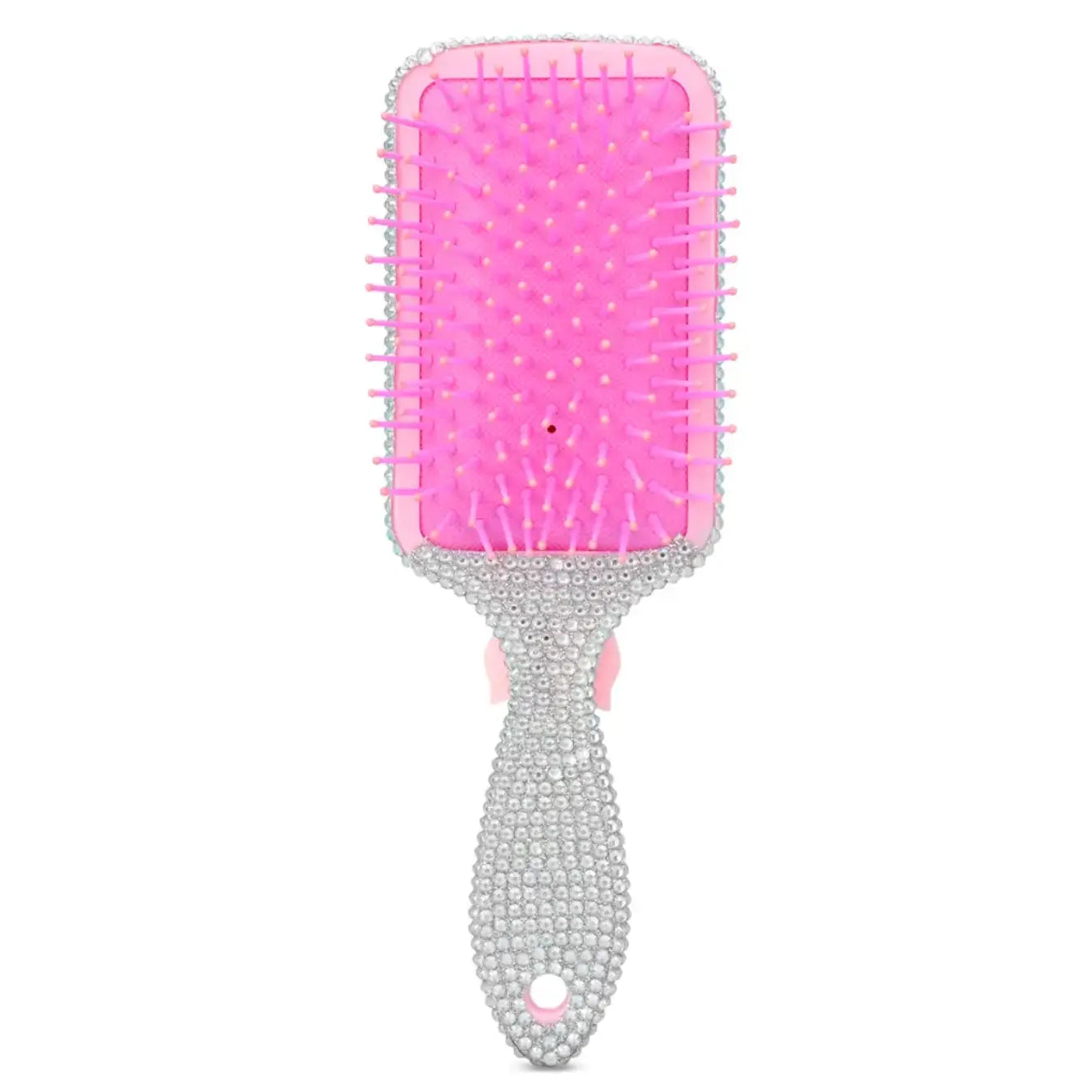 Charming Rhinestone Paddle Brush
