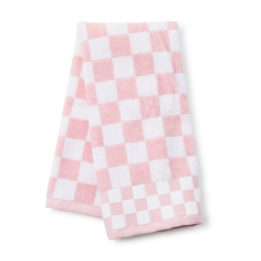 Rosy Check Hand Towel