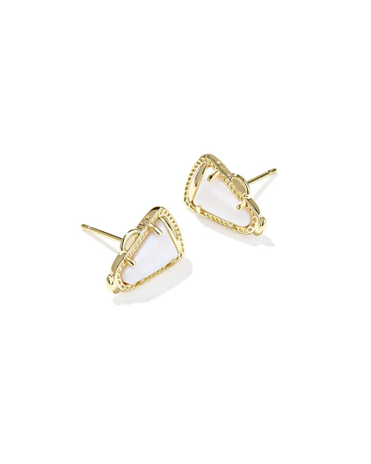 KENDRA SCOTT Cheer Gold Stud Earrings