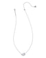 KENDRA SCOTT Cheer Silver Short Pendant Necklace in White Mother-of-Pearl