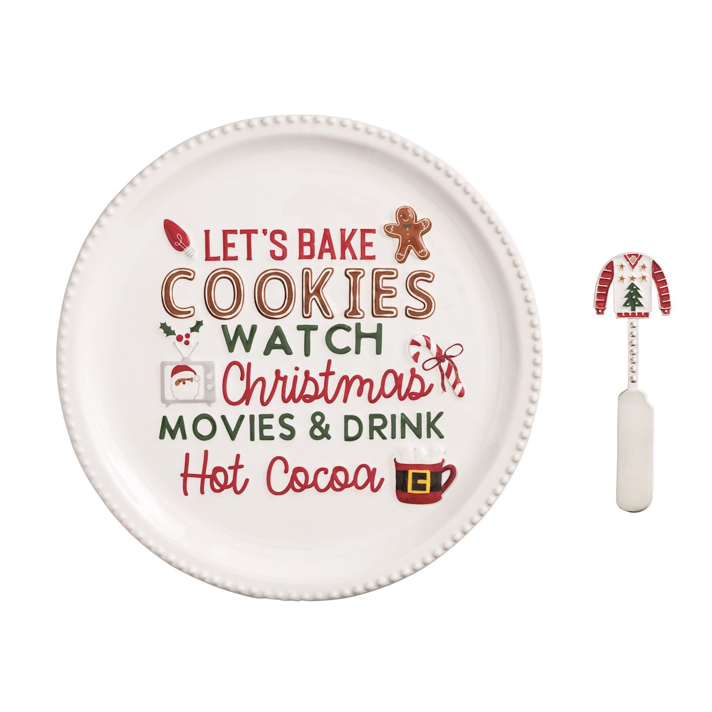 MUDPIE Christmas Movie Platter Set