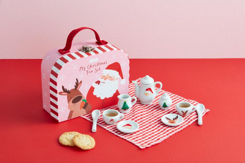 MUDPIE Christmas Tea Suitcase Set