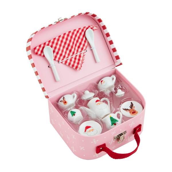 MUDPIE Christmas Tea Suitcase Set