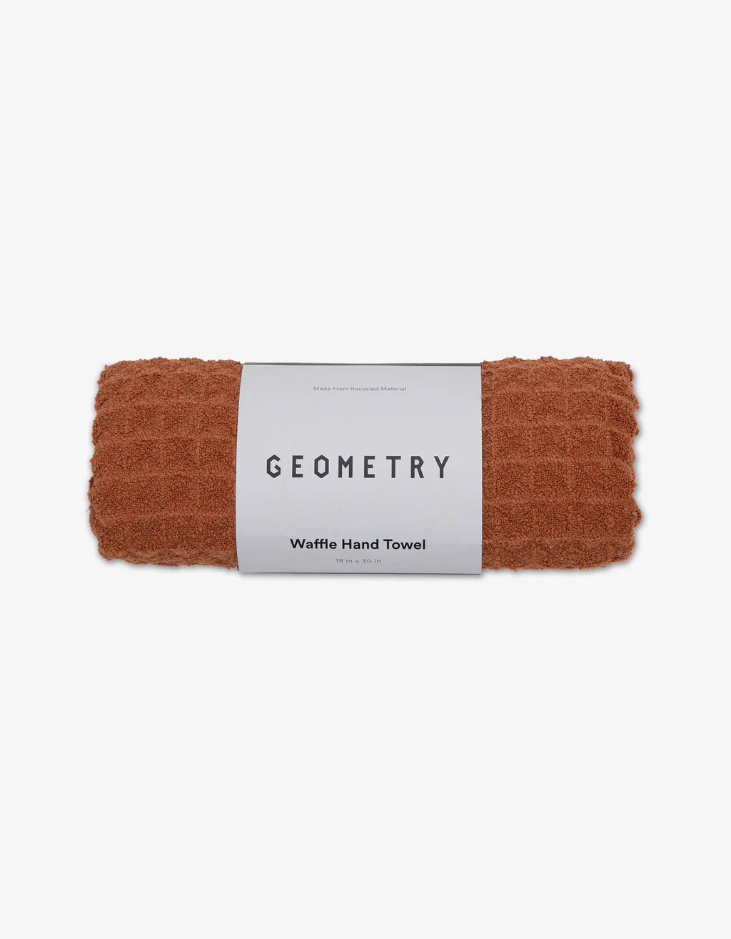 Geometry Clay Waffle Hand Towel